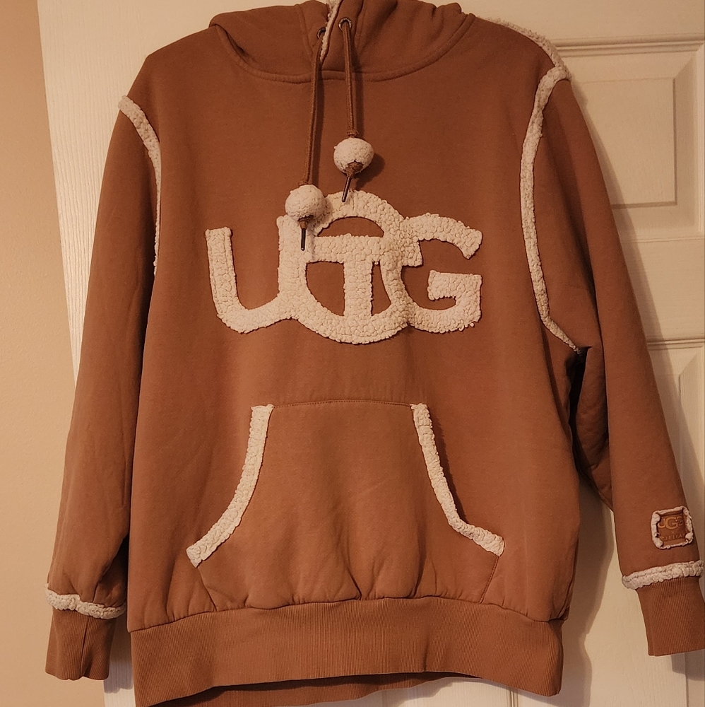 Telfar X UGG Shearling Hooded sweatshirt